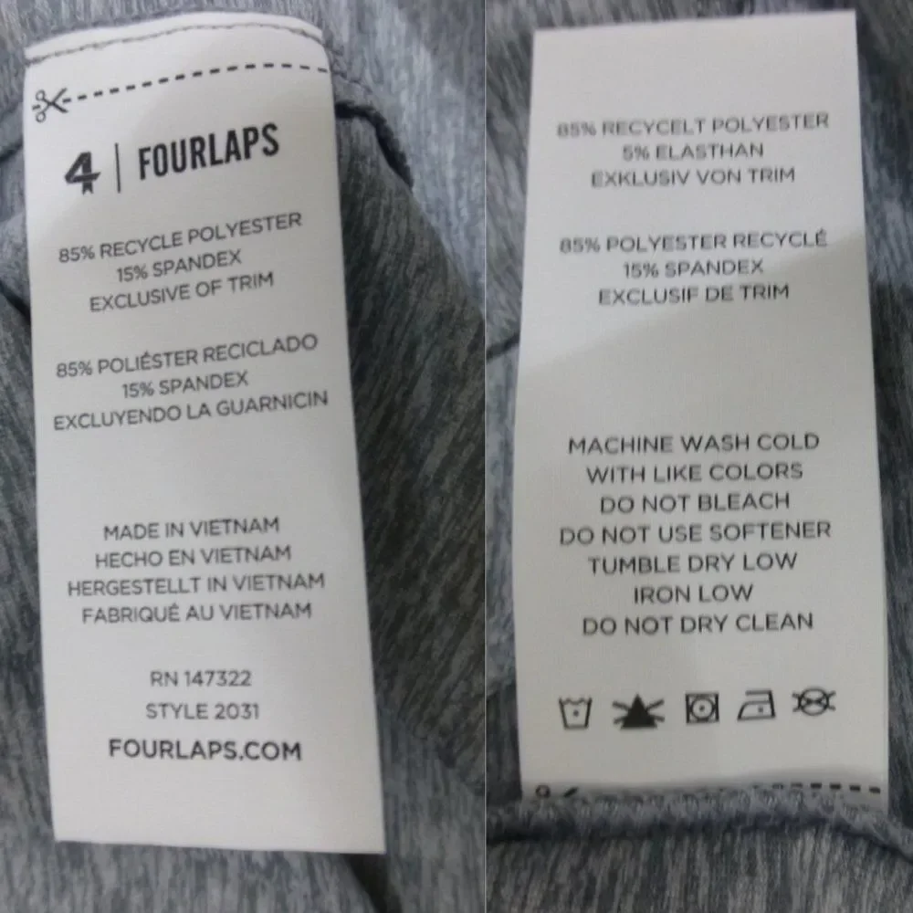 NWT Fourlaps Stratus Wrap Grey Heather